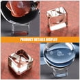 thumbnail image 3 of Shisuyan 4pcs Clear Concave Square Crystal Display Stand Stable Display Holder Sphere Showing Rack Crystal Ball Base Globe Bases, 3 of 8
