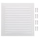 thumbnail image 1 of Uxcell 10"x10" Ventilación de gablete de aluminio, cubierta de salida de pared exterior, rejilla de aire HVAC con malla de louver, 1 of 6