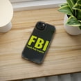 thumbnail image 5 of DistinctInk Clear Case for Apple iPhone 15 (6.1" Screen) - FBI - Female Body Inspector, 5 of 9