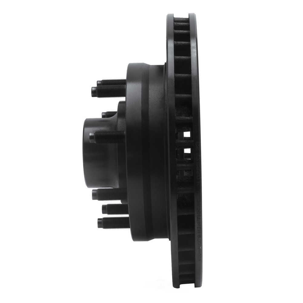 Dynamic Friction Company 633-40078L DFC Brake Rotor - Drilled And Slotted - Black