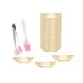 thumbnail image 4 of 100 Piezas Barco de Sushi de Madera Herramienta de Madera para Sushi Cepillo de Silicona para Postre Kits de Sushi Juego de Servicio de Sushi para, 4 of 9