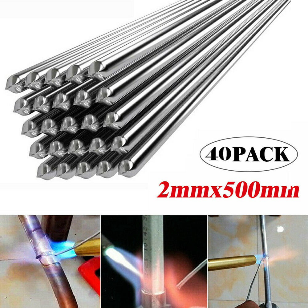 40pcs Free shipping 2/1.6*500mm Wire Brazing Solution Welding Flux-Cored Rods 