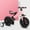 Babypink, variant on Semfri 3-in-1 Toddler Bike Tricycle for 1 - 3 Years, Adjustable Seat Foldable- Red