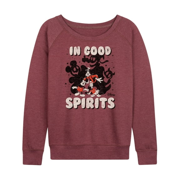 Mickey & Friends - In Good Spirits - Women's Lightweight French Terry Long Sleeve Shirt
