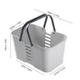 thumbnail image 3 of DAWANGGI Clearance Sale Home Organizing Bins Portable Simple And Fashionable Color Fade Resistant Household Storage Basket Handheld Plastic Storage Basket Plastic, 3 of 6