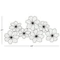 thumbnail image 4 of CosmoLiving by Cosmopolitan Black Metal Wire Floral Wall Decor with Scroll Accents, 4 of 12