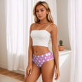thumbnail image 5 of Womens Underwear Purple And White Polka Dot Cuteness No Show Seamless Underwear for Women, Soft Stretch Women's Panties, Hipster Ladies Panties Bikini Underwear Briefs, 5 of 6
