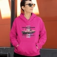thumbnail image 4 of This Is Mustang Country Sweatshirt Legendary Performance Pink Muscle Car Shelby Mach 1 Boss GT Licensed Hoodie, 4 of 7