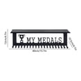thumbnail image 3 of Medal Hanger Display Rack, Wall-Mounted Trophy Shelf for Sports, Gymnastics, Soccer, Football, Basketball, Ideal for Organizing Medals and Awards, 3 of 6