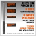 thumbnail image 6 of 9pc Forged Steel Roll Pin Punch Set in Roll Up Case Rifle Gunsmithing Jewelers, 6 of 6