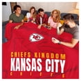 thumbnail image 2 of Pegasus Kansas City Chiefs 60" x 90" Oversized Slogan Fade Ultra Cozy FAN-mily Blanket, 2 of 2