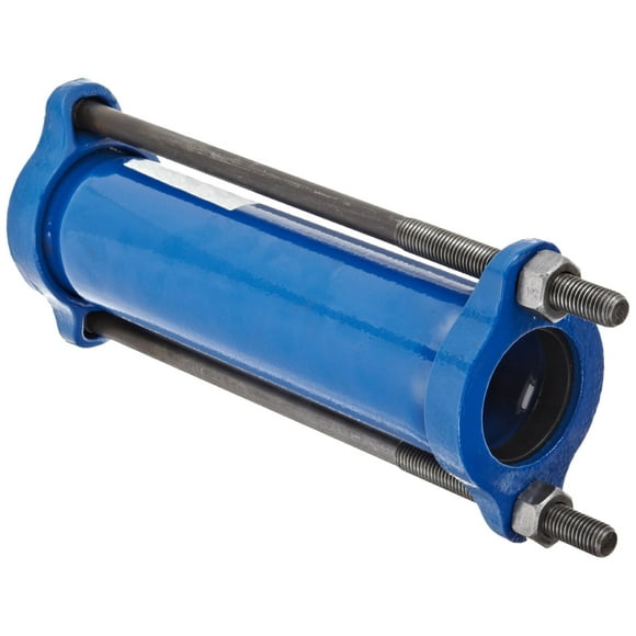 Smith-Blair Ductile Iron Pipe Coupling, Carbon Steel Bolt, 2 Bolts, 12" Length, 1-1/2" Pipe Size