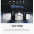 thumbnail image 4 of 2pzs Luz Lámpara Solar Focos Led De Pared Exteriores Sensor Modelo Negro, 4 of 4