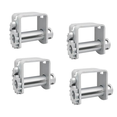(4 Pack) Double L Slider Solid Zinc Coated Winch WLL 5500 LBS