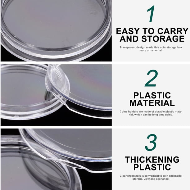 Professional Coin Case for Coin Collecting 100Set 2.5X2.5in