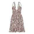 thumbnail image 2 of FcBaudy Camisole Sans Manches Robe Col en V, Robes d'Été pour Femmes, Robes pour Femmes Robe à Bretelles en Bois avec Robe à Bretelles en V, 2 of 5