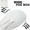thumbnail image 4 of Stepedia Women's Wide Toe Box Barefoot Water Shoes Quick Dry Athletic Hiking Shoes, White 9 Wide, 4 of 7