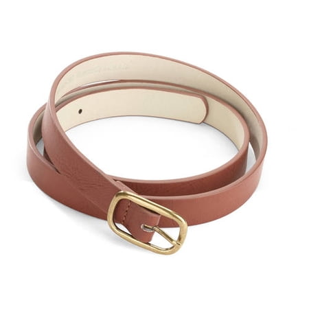 No Boundaries Women S Skinny Faux Leather Belt Walmart Com