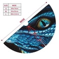 thumbnail image 3 of Lsque Blue Viper Snake Closeup Face Print Christmas Tree Skirt, Tree Skirt with Ties or Velcro, Perfect for Holiday Decorations, Halloween, and New Year-30", 3 of 7