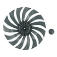 thumbnail image 1 of 14 Inch 15 Leaf Transparent Black Electric Fan Blade Replacement Accessory Replacement For 14-inch355mm Standing Fan Table Fan, 1 of 5