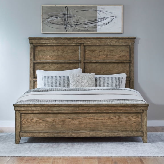 Liberty Furniture Carolina Park King Panel Bed Frame - Brown
