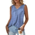 thumbnail image 2 of a.Jesdani Summer Womens Plus Size Tank Tops V Neck Casual Flowy Sleeveless Shirts Blouse m-4x, 2 of 6