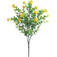 thumbnail image 1 of Ramo grande de rosas de simulación de eucalipto, plástico reutilizable, decoración del hogar, vegetación, amarillo, 1 of 3