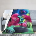 thumbnail image 2 of Manta de 3 piezas de Trolls, suave, acogedora, cálida y ligera, para sofá, cama, silla, camping, viajes, decoración, picnic, 60 x 50 pulgadas, 2 of 5