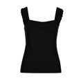 thumbnail image 5 of Babysbule Women's Tops Women's Sling Solid Tank Tops Slim Fit Sexy Sleeveless Summer Casual Blouse, 5 of 7