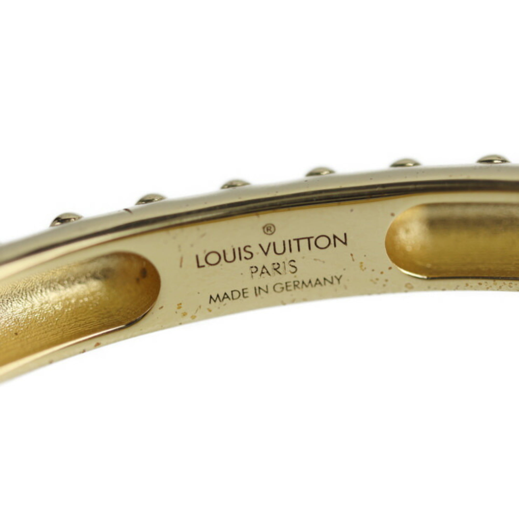 Authenticated Used LOUIS VUITTON Louis Vuitton Brasserie Cellular Bracelet  M92593 Notation Size M Monogram Multicolor Bron Gold Metal Fittings 