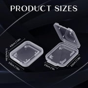 15Pcs SD Memory Card Case Holder, Standard SD Plastic Storage Boxes, Clear Compact
