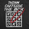 thumbnail image 2 of Mens Funny T Shirts Think Outside The Box Sarcastic Graphic Tee for Men Graphic Tees, 2 of 9