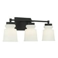 thumbnail image 4 of Trade Winds Faye 3-Light Bathroom Vanity Light in Matte Black, 4 of 6