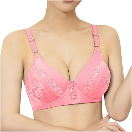 Iyufng Bras for Women Plus Size Push Up Wireless Bra Woman Sexy Ladies Bra Without Steel Rings Sexy Vest Large Lingerie Bras Everyday Bra Summer Savings Clearance