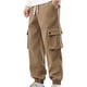thumbnail image 2 of Pantalones largos para hombre, estilo casual, con cintura elástica y bolsillos, a la moda para exteriores, 2 of 8