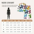 thumbnail image 6 of Disketp Pajamas Set Long Sleeve Sleepwear Womens Button Down Nightwear Pj Sets-Colorful Butterflies, 6 of 9