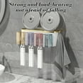 thumbnail image 5 of Toothbrush Holder with Tooth Cups Storage Rack for Bathroom - Space-Saving Countertop Organizer for Multiple Toothbrushes, Includes 1 Rack & 4 Cups, 5 of 5