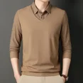 thumbnail image 2 of Ropa masculina, sudaderas, tops, camisetas polo verdes lisas para hombre, rayas, años 90, vintage, nuevas, de alta calidad, A Y2k, poliéster, camiseta en oferta, 2 of 5