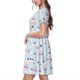 thumbnail image 2 of Balery Rabbit In The Rain Vestidos sueltos de manga corta para mujer, vestidos de verano 2025, vestidos casuales de corte A con vuelo., 2 of 6