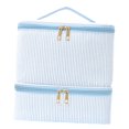 thumbnail image 1 of Estuche para esmaltes de uñas, bolsa de maquillaje, bolsa de almacenamiento, bolsa para lámpara de uñas, bolsa de doble capa para uñas. azul, 1 of 6