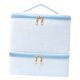 thumbnail image 1 of Estuche de transporte para esmaltes de uñas, bolsa de almacenamiento, organizador de suministros para uñas para acampar en casa azul, 1 of 6
