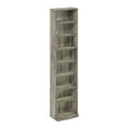 thumbnail image 1 of Furinno JAYA Space Saving Multimedia Storage Tower, French Oak, 1 of 6