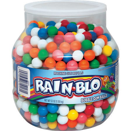 Rain-Blo, Assorted Candy Shelled Chewing Gum, 53