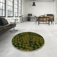 thumbnail image 3 of Ahgly Company Indoor Rectangle Patterned Olive Green Area Rugs, 4' x 6', 3 of 6