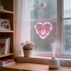 thumbnail image 5 of Lámpara De Cortina De Plástico Cortina de luces LED con forma de corazón y ventosas, 520 luces LED, ideal para San Valentín, fiestas, bodas, decoración colgante (rosa) JASKFLY, 5 of 9