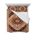 thumbnail image 7 of Orange Boho Flower King Size Down Alternative Comforter, Lightweight Comforter Quilt Bedding Set with Pillow Shams Traditional Oriental Tribal Ethnic All Seasons Bed Comforter Duvet Insert 96"x106", 7 of 7