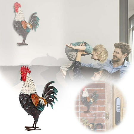 

1 Cute Wooden Rooster Pendant For Jewelry Making And Home Decoration Equipped With 2