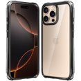 thumbnail image 1 of Funda de teléfono Mkeke para iPhone 16 Pro, negra, a prueba de golpes, 1 of 7