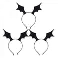 thumbnail image 1 of 3pcs Halloween Bat Wings Headbands Black Felt Party Hairbands for Costume & Cosplay Accessories, 1 of 3