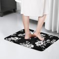 thumbnail image 4 of Pioneer Flower Floral Print Flannel Non Slip Door Rugs,Washable Door Mats Indoor,Decorative Door Mats,Dirt-Resistant and Absorbent Doormat for Entrance,Bedroom,Kitchen,Bathroom,23.5"x16", 4 of 5